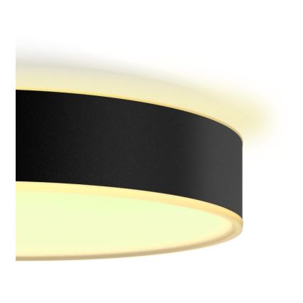 Philips - ściemnialna lampa sufitowa Hue LED/33,5W/230V 2200-6500K śr. 425 mm czarna + pilot zdalnego sterowania