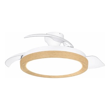 Philips - ściemnialna oprawa sufitowa LED z wentylatorem BLISS LED/35W/230V brązowa + pilot zdalnego sterowania