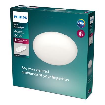 Philips - ściemnialna oprawa sufitowa LED/23W/230V + pilot zdalnego sterowania
