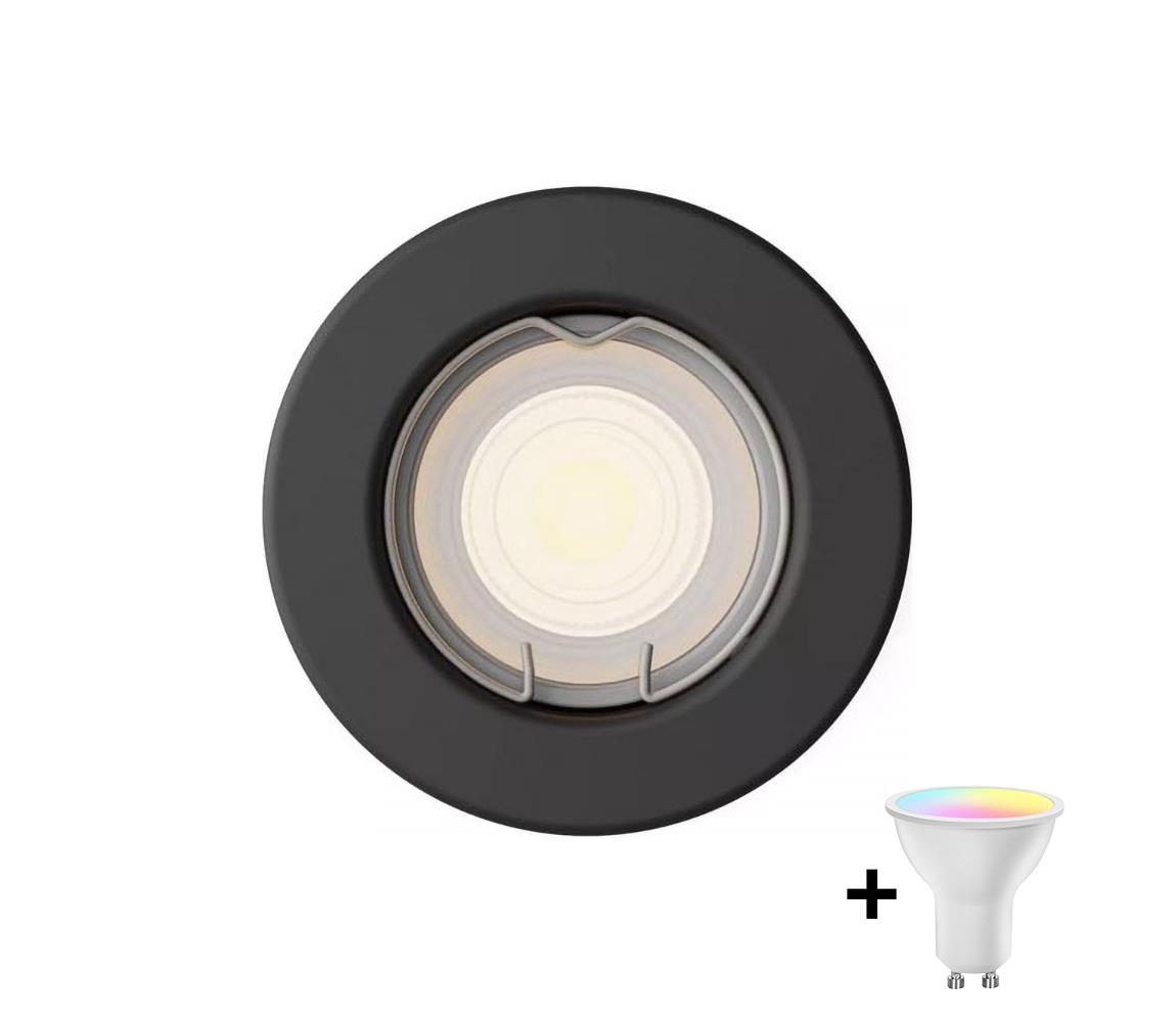Philips - ściemnialna oprawa sufitowa wpuszczana LED RGBW PERIDOT 1xGU10/6,5W/230V czarna