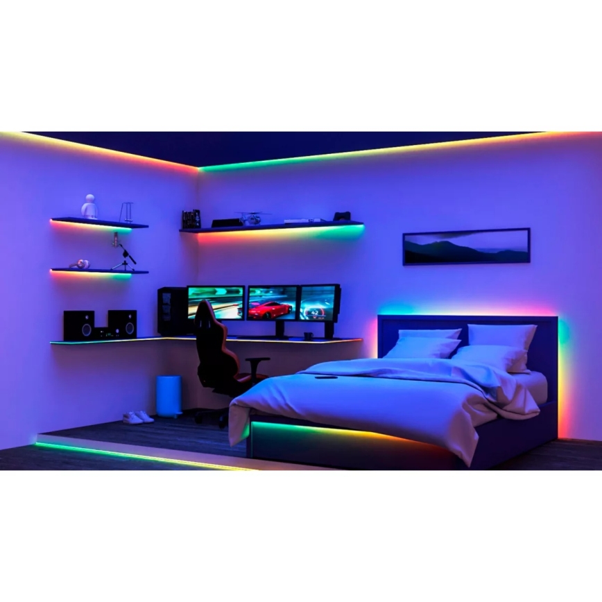 Philips - LED RGBIC ściemnialna taśma SMART STRIP 4 m LED/12W/230V 2700–6500K Wi‑Fi