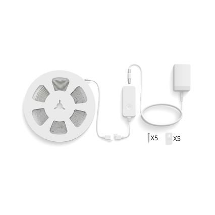 Philips - LED RGBIC ściemnialna taśma SMART STRIP 4 m LED/12W/230V 2700–6500K Wi‑Fi