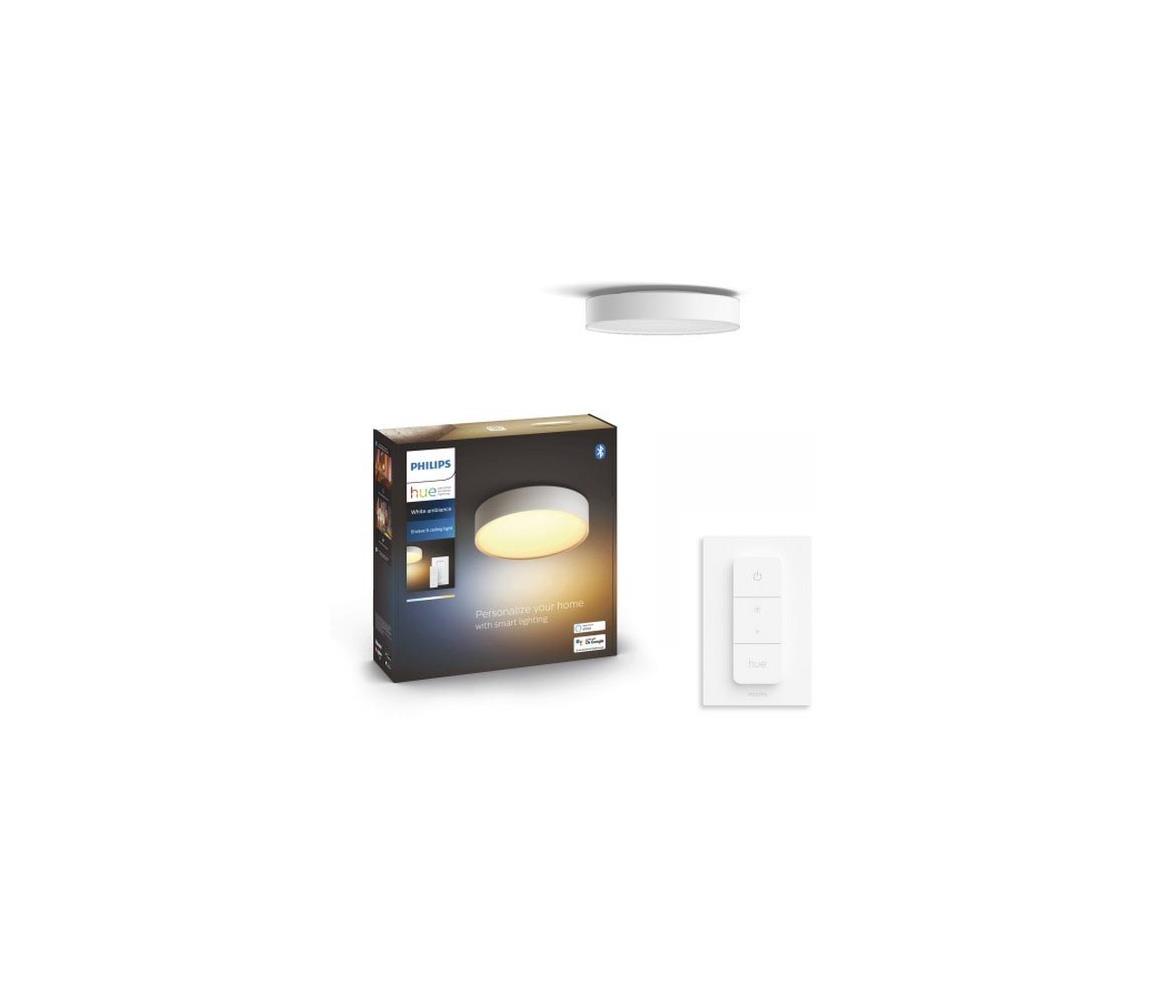 Philips - Ściemnialne oświetlenie LED Hue ENRAVE S LED/9,6W/230V śr. 261 mm białe + pilot