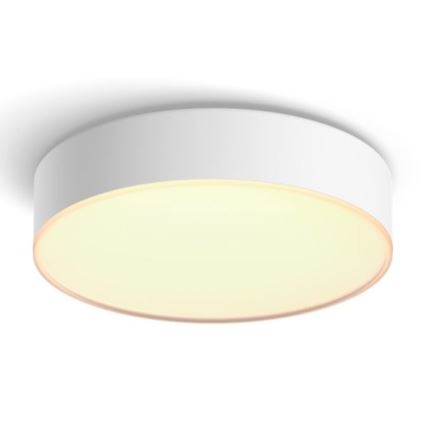 Philips - LED Plafon ściemnialny Hue LED/9,6W/230V 2200–6500K śr. 261 mm biały + pilot zdalnego sterowania