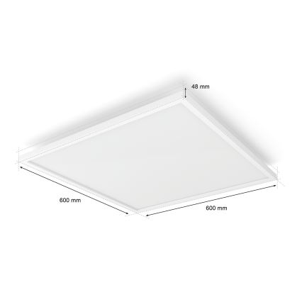 Philips - Ściemnialna oprawa sufitowa LED Hue AURELLE LED/39W/230V 2200-6500K 60x60 cm biała