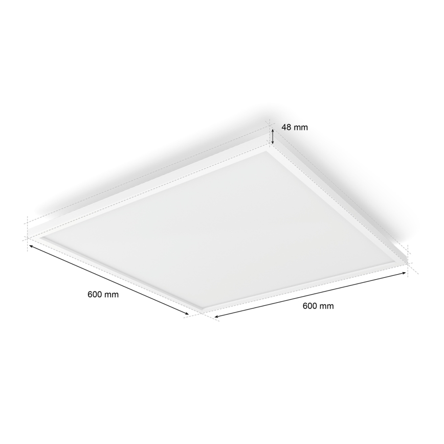 Philips - Ściemnialna oprawa sufitowa LED Hue AURELLE LED/39W/230V 2200-6500K 60x60 cm biała