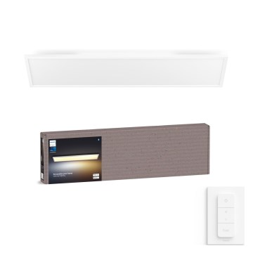 Philips - Ściemnialny plafon LED Hue AURELLE LED/39W/230V 2200-6500K 120x30 cm biały + przełącznik ściemniacza