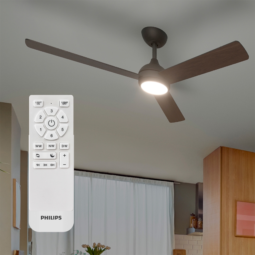 Philips - Ściemnialny wentylator sufitowy LED CIVX LED/24W/230V + pilot zdalnego sterowania