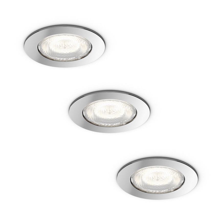 Philips - SET 3x LED oprawa wpuszczana 3xLED/4,5W/230V