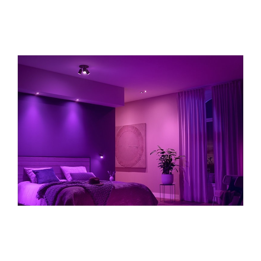 Philips - SET 3x LED RGB Ściemniane oświetlenie wpuszczane Hue CENTURA 1xGU10/5,7W/230V 2000-6500K