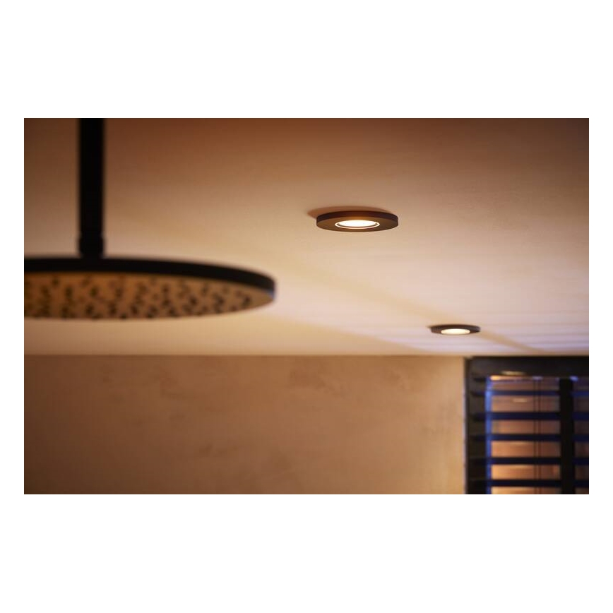 Philips -SET 3x LED RGBW Ściemnialne oświetlenie łazienkowe Hue XAMENTO 1xGU10/5,7W/230V 2200-6500K IP44