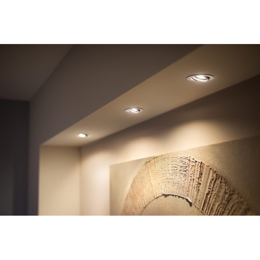Philips - SET 3x LED Ściemniane oświetlenie wpuszczane Hue MILLISKIN 1xGU10/5,7W/230V 2200-6500K
