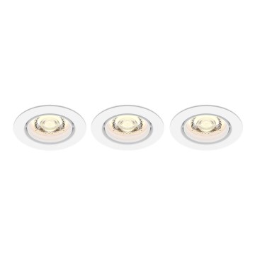Philips -SET 3xLED Ściemnialna oprawa wpuszczana IMPALA Warm Glow LED/6W/230V