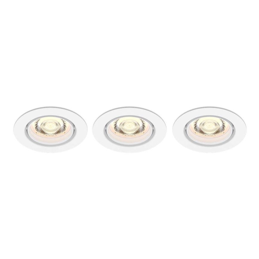 Philips -SET 3xLED Ściemnialna oprawa wpuszczana IMPALA Warm Glow LED/6W/230V