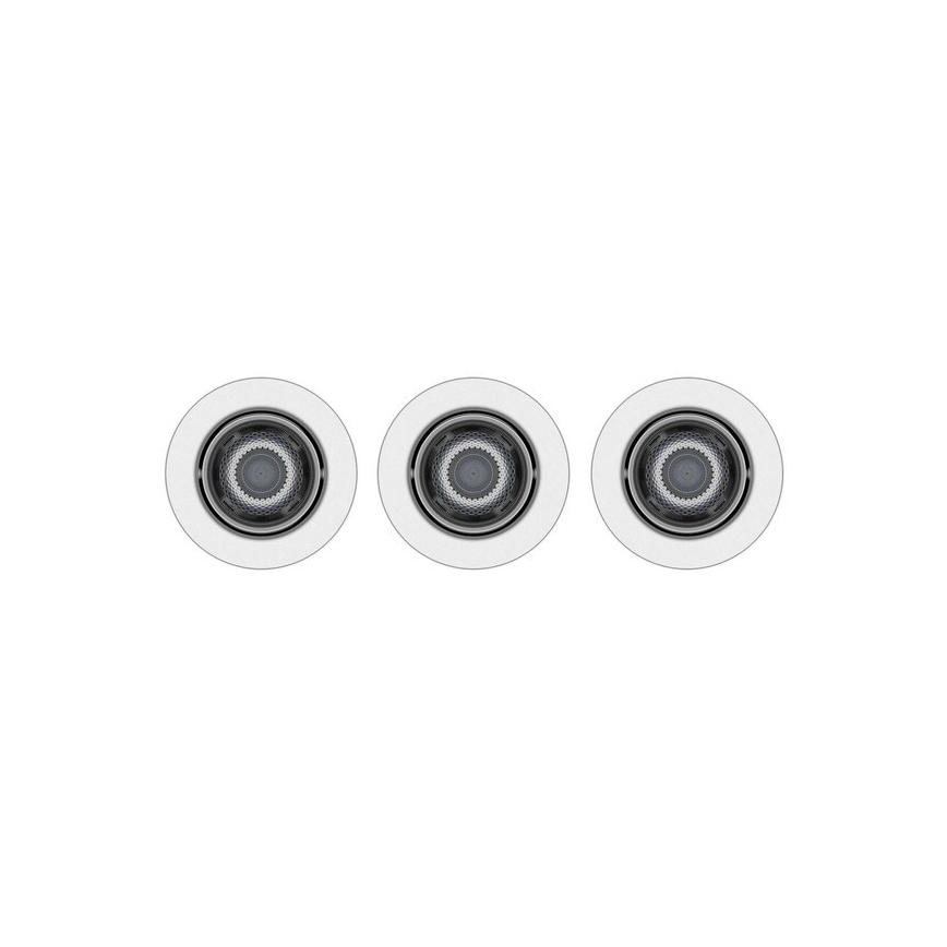 Philips -SET 3xLED Ściemnialna oprawa wpuszczana IMPALA Warm Glow LED/6W/230V