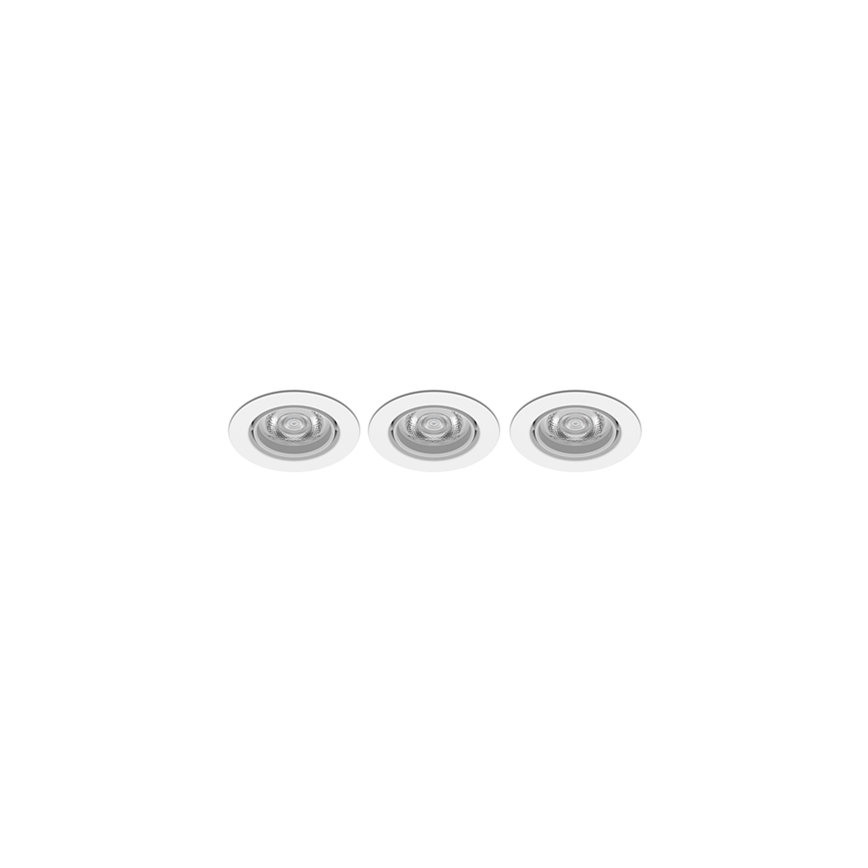 Philips -SET 3xLED Ściemnialna oprawa wpuszczana IMPALA Warm Glow LED/6W/230V