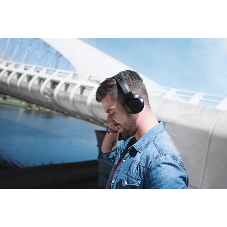 Philips SHB3075BK/00 - Słuchawki bezprzewodowe na Bluetooth BASS czarne
