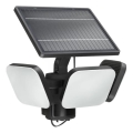 Philips - Solarny kinkiet LED z czujnikiem ZYREN LED/24,5W/3,7V 2600 mAh 5000K IP65 czarny