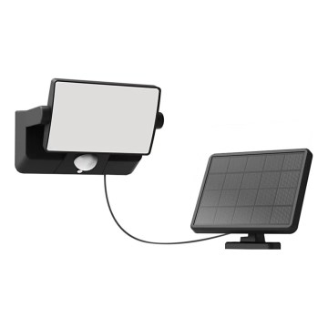 Philips - Solarny reflektor ścienny LED z czujnikiem FYNS LED/8,2W/3,7V 2600 mAh 3000K IP44 czarny