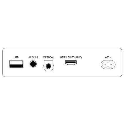 Philips TAB8205/10 - Soundbar 200W/230V + pilot zdalnego sterowania