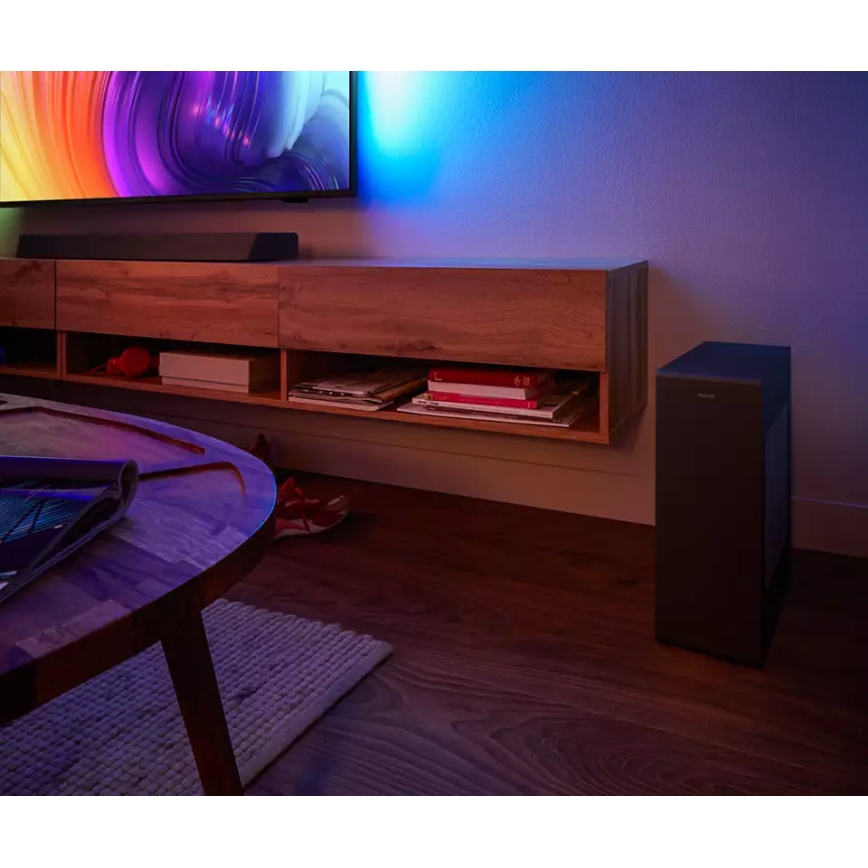 Philips TAB8507B/10 - Inteligentny soundbar z subwooferem 600W/230V + pilot zdalnego sterowania