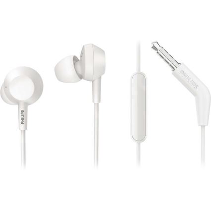 Philips TAE4105WT/00 - Sluchátka z mikrofonem JACK 3,5 mm biały