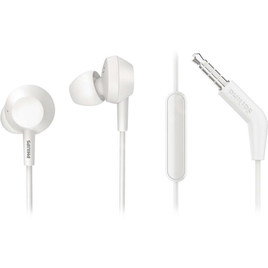 Philips TAE4105WT/00 - Sluchátka z mikrofonem JACK 3,5 mm biały