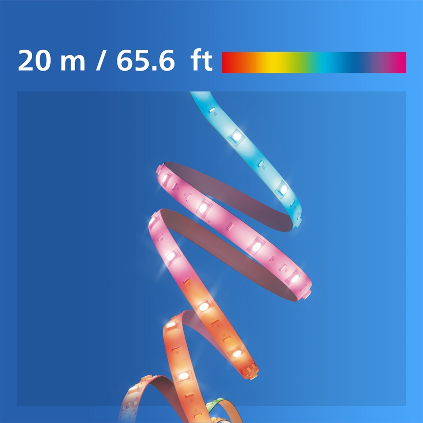 Philips - Taśma LED RGBIC ściemnialna SMART STRIP 20m LED/36W/230V 2700-6500K Wi-Fi