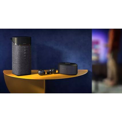 Philips TAT8505BK/00 - Słuchawki bezprzewodowe IPX4 2x 55 mAh + 560 mAh czarny