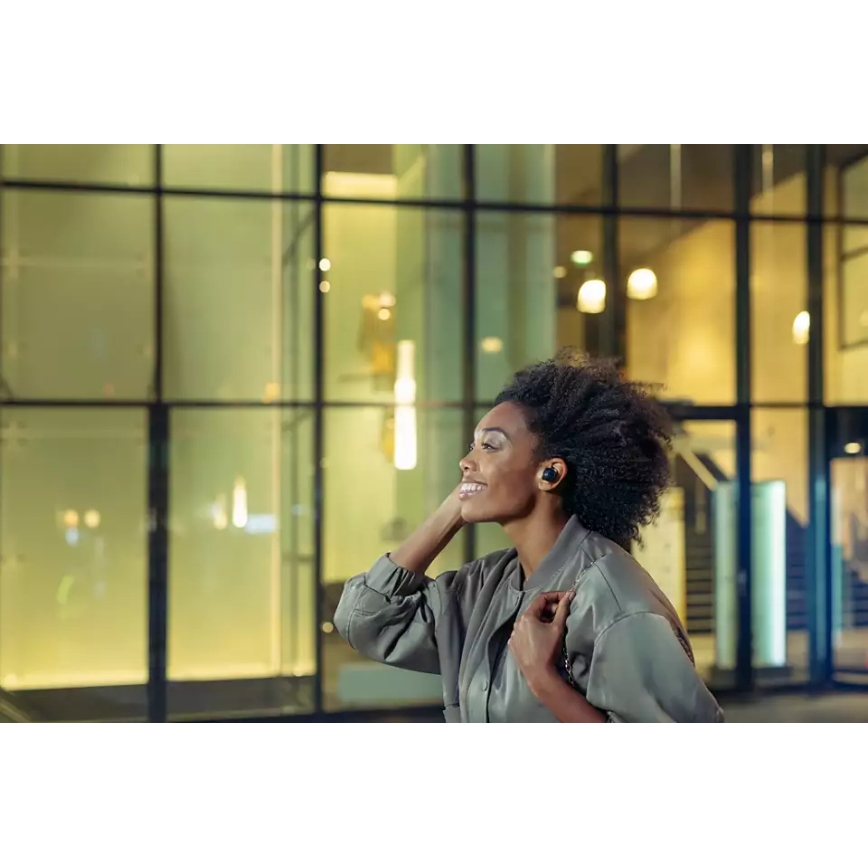 Philips TAT8505BK/00 - Słuchawki bezprzewodowe IPX4 2x 55 mAh + 560 mAh czarny