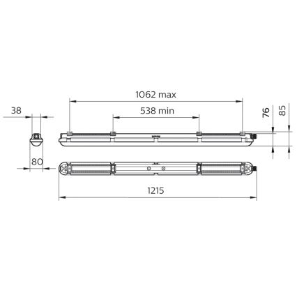 Philips - Techniczna oprawa świetlówkowa LED CORELINE LED/25W/230V 120 cm IP66