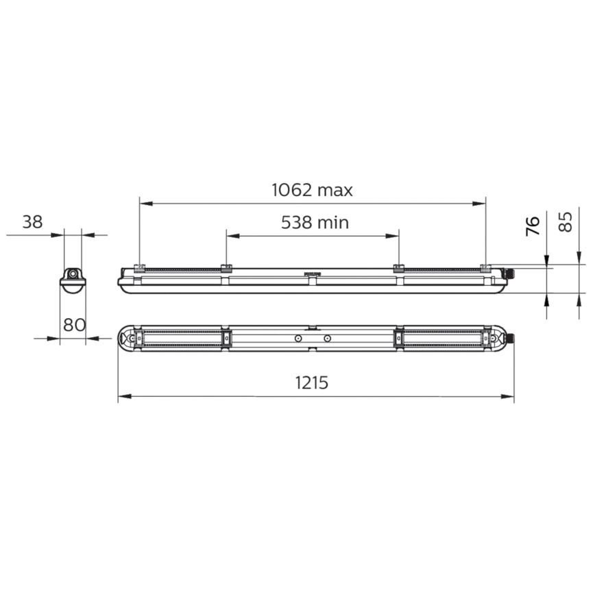 Philips - Techniczna oprawa świetlówkowa LED CORELINE LED/25W/230V 120 cm IP66