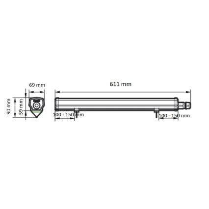 Philips - Techniczna oprawa świetlówkowa LED LEDINAIRE LED/15W/230V 60 cm IP66