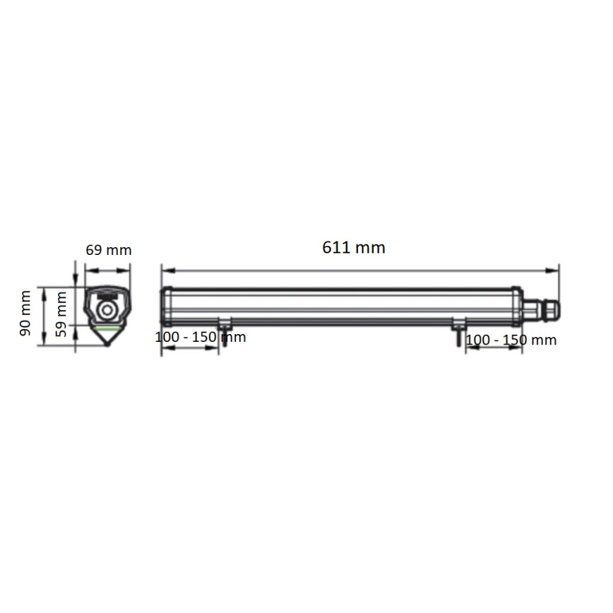 Philips - Techniczna oprawa świetlówkowa LED LEDINAIRE LED/15W/230V 60 cm IP66