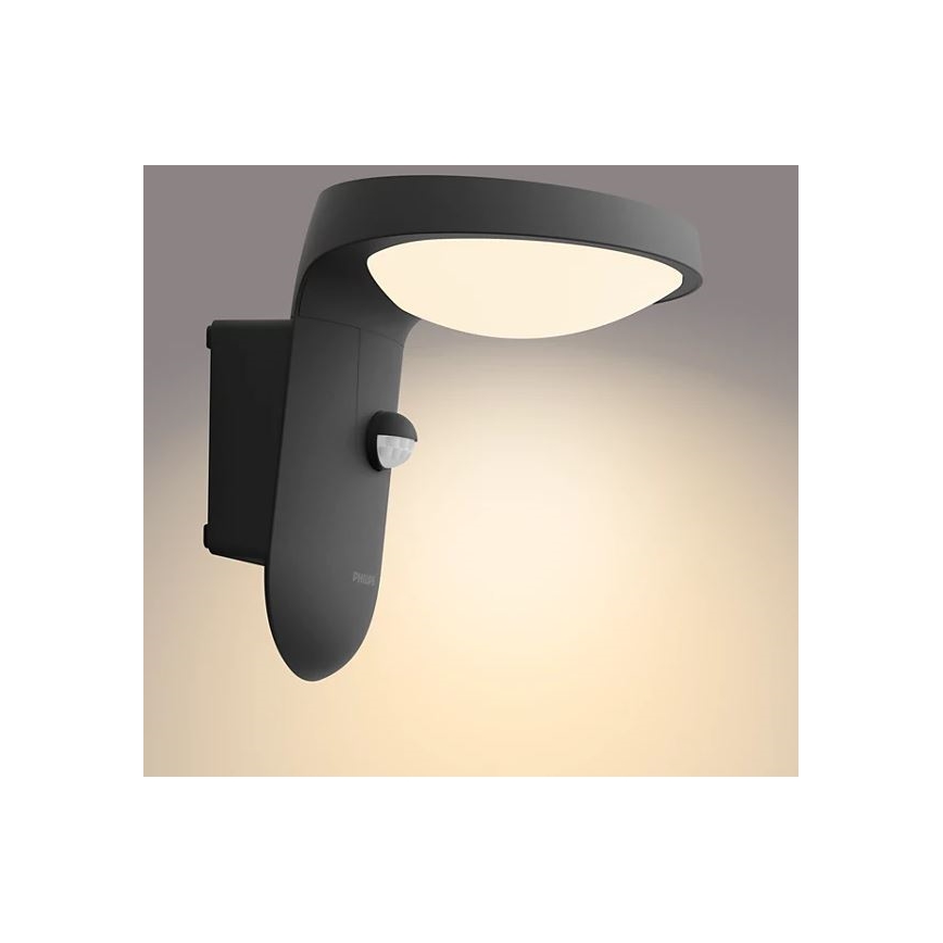 Philips - LED solarny kinkiet z czujnikiem ruchu i zmierzchu LED/1,2W/4V 1800 mAh 3000K IP44