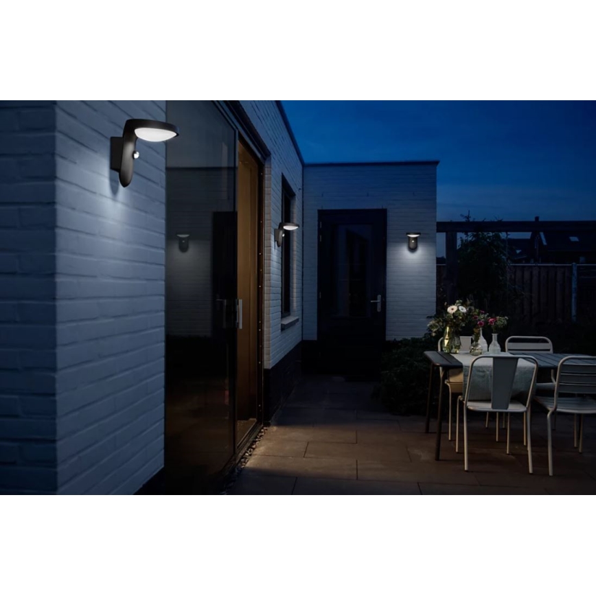Philips - LED solarny kinkiet z czujnikiem ruchu i zmierzchu LED/1,2W/4V 1800 mAh 4000K IP44