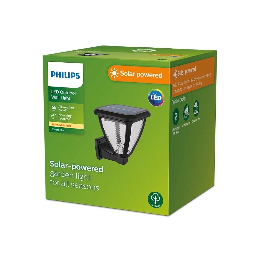 Philips - LED Solarna lampa ścienna VAPORA LED/1,5W/3,7V 1500 mAh IP44