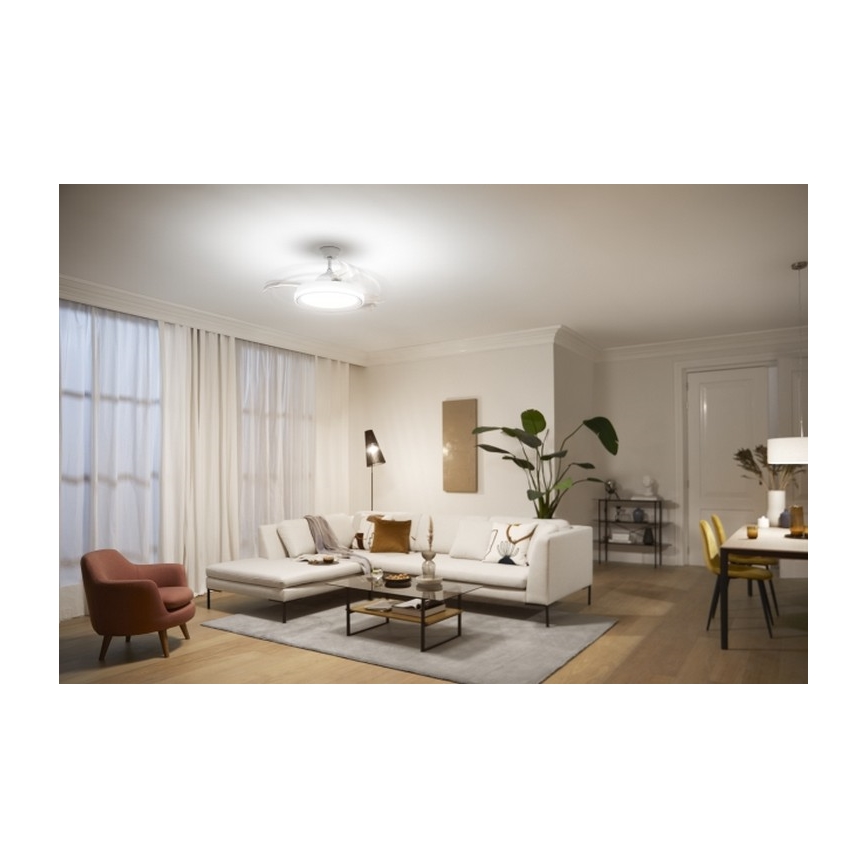 Philips - Wentylator sufitowy LED/35W/230V 5500/4000/2700K biały + pilot zdalnego sterowania