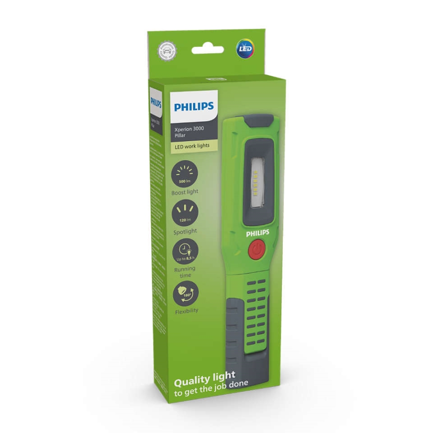 Philips X30PILLX1-LED Ładowalna latarka XPERION LED/5W/3,7V 200 lm 2500 mAh 6000K