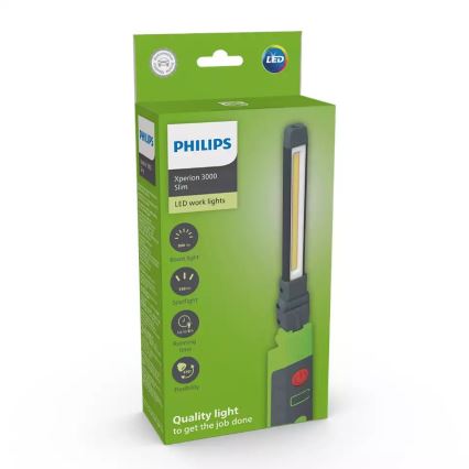 Philips X30SLIMX1 - LED Ściemnialna akumulatorowa latarka XPERION LED/5W/3,7V 500 błyszcz. 2500 mAh
