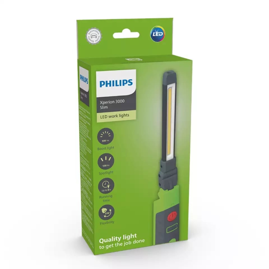 Philips X30SLIMX1 - LED Ściemnialna akumulatorowa latarka XPERION LED/5W/3,7V 500 błyszcz. 2500 mAh