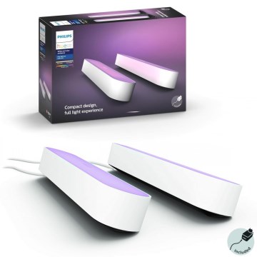 Philips - ZESTAW 2x LED RGB Regulowana lampa stołowa Hue PLAY LED/6W/230V biała