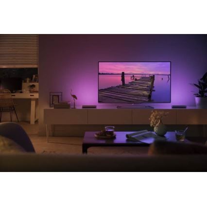 Philips 78202/1E/P7  - ZESTAW 2x LED RGB Ściemnialna lampa stołowa HUE WHITE AND COLOR AMBIANCE LED/6W/230V biała