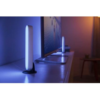 Philips 78202/1E/P7  - ZESTAW 2x LED RGB Ściemnialna lampa stołowa HUE WHITE AND COLOR AMBIANCE LED/6W/230V biała