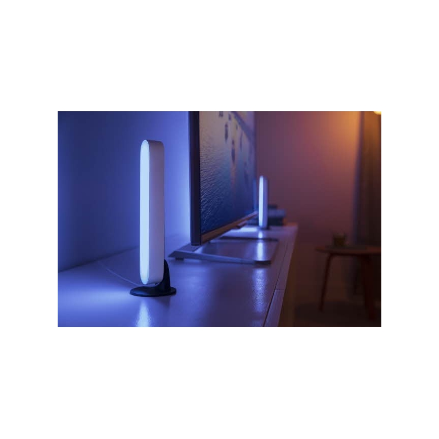 Philips 78202/1E/P7  - ZESTAW 2x LED RGB Ściemnialna lampa stołowa HUE WHITE AND COLOR AMBIANCE LED/6W/230V biała