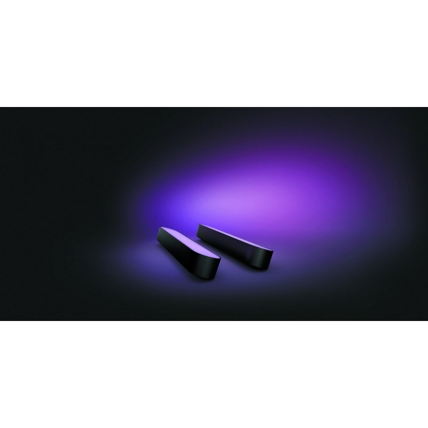 Philips 78202/30/E7 - ZESTAW 2x LED RGB Ściemnialna lampa stołowa HUE WHITE AND COLOR AMBIANCE LED/6W/230V