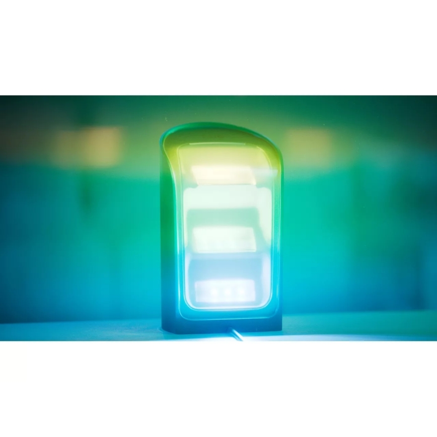 Philips - Zestaw 2x ściemnialnych reflektorów LED RGBW Hue PLAY Wall Washer, 20W, 230V, 2000–6500K, czarny