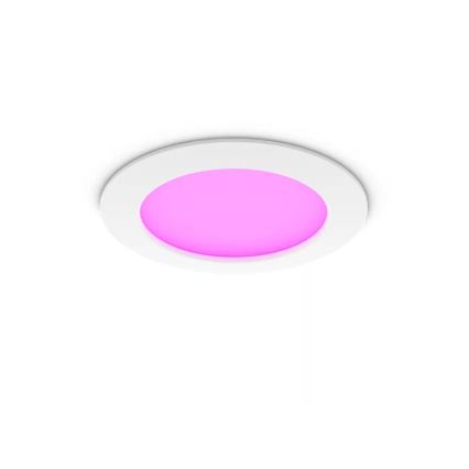 Philips - Zestaw 2x LED RGBW ściemnialne oprawy wpuszczane do łazienki Hue SLIM LED/12W/230V 2000-6500K białe IP44
