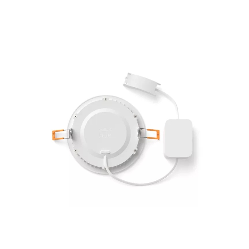Philips - Zestaw 2x LED RGBW ściemnialne oprawy wpuszczane do łazienki Hue SLIM LED/12W/230V 2000-6500K białe IP44