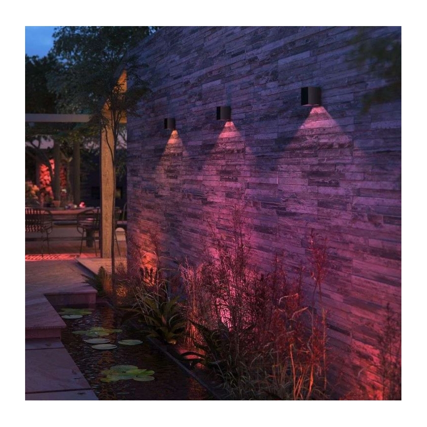 Philips - ZESTAW 2x ściemnialnych zewnętrznych kinkietów LED RGBW Hue RESONATE LED/8W/230V 2000-6500K IP44